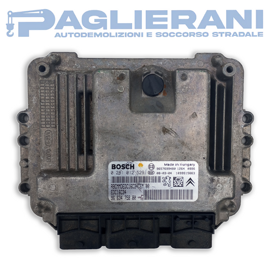 Centralina BOSCH ECU Motore Citroen C4 (Codice Rif. 0281012529)