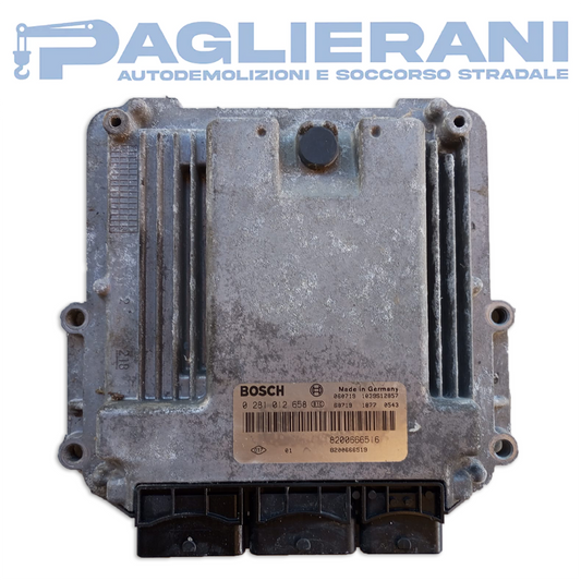 Centralina Motore ECU BOSCH Renault Trafic [X83] 2001-2014 EDC16C34 8200666516 (0281012658)