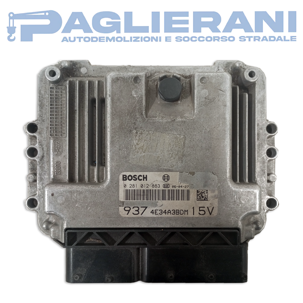 BOSCH Engine Control Unit ECU Alfa Romeo GT 2006 937 4E34A3BDM 15V (0281012883)