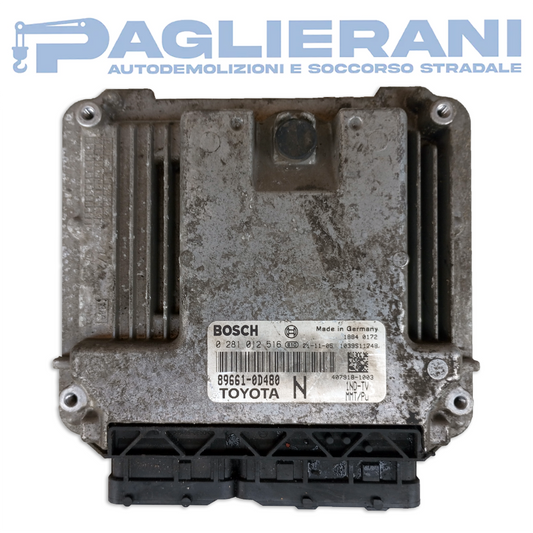 Centralina Motore ECU BOSCH Toyota Yaris 2008-2009 TOYOTA N 89661-0D480 (0281012516)