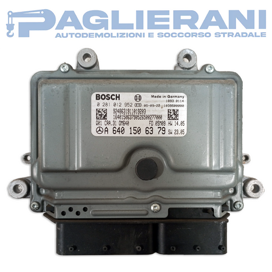 BOSCH ECU Engine Control Unit Mercedes-Benz A180 2004-2008 A6401506379 (0281012952)