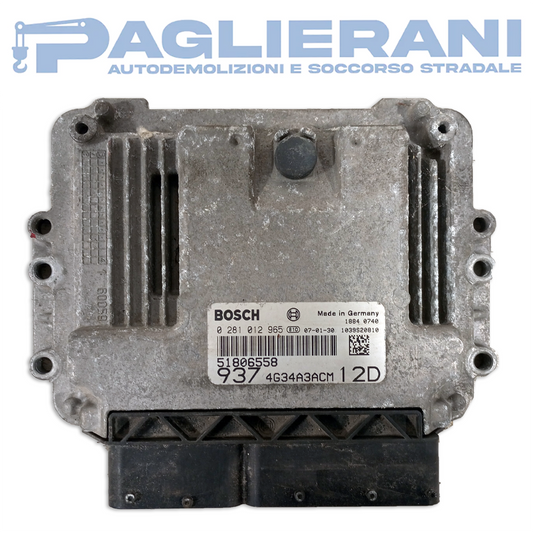 BOSCH ECU Engine Control Unit Alfa Romeo 937 2005-2010 51806558 937 4G34A3ACM12D (0281012965)