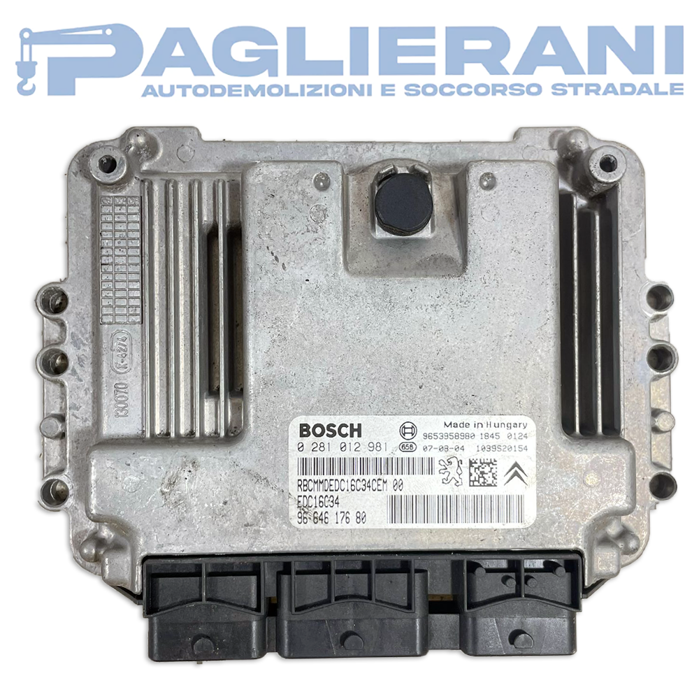 Centralina BOSCH ECU Motore Citroen C4 Picasso 9664617680 (Codice Rif. 0281012981)