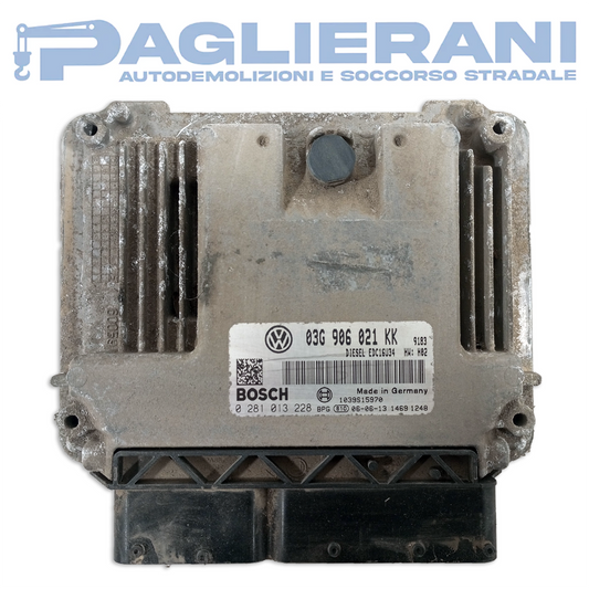 Centralina Motore ECU BOSCH Volkswagen Golf 2003-2008 03G906201KK (0281013228)