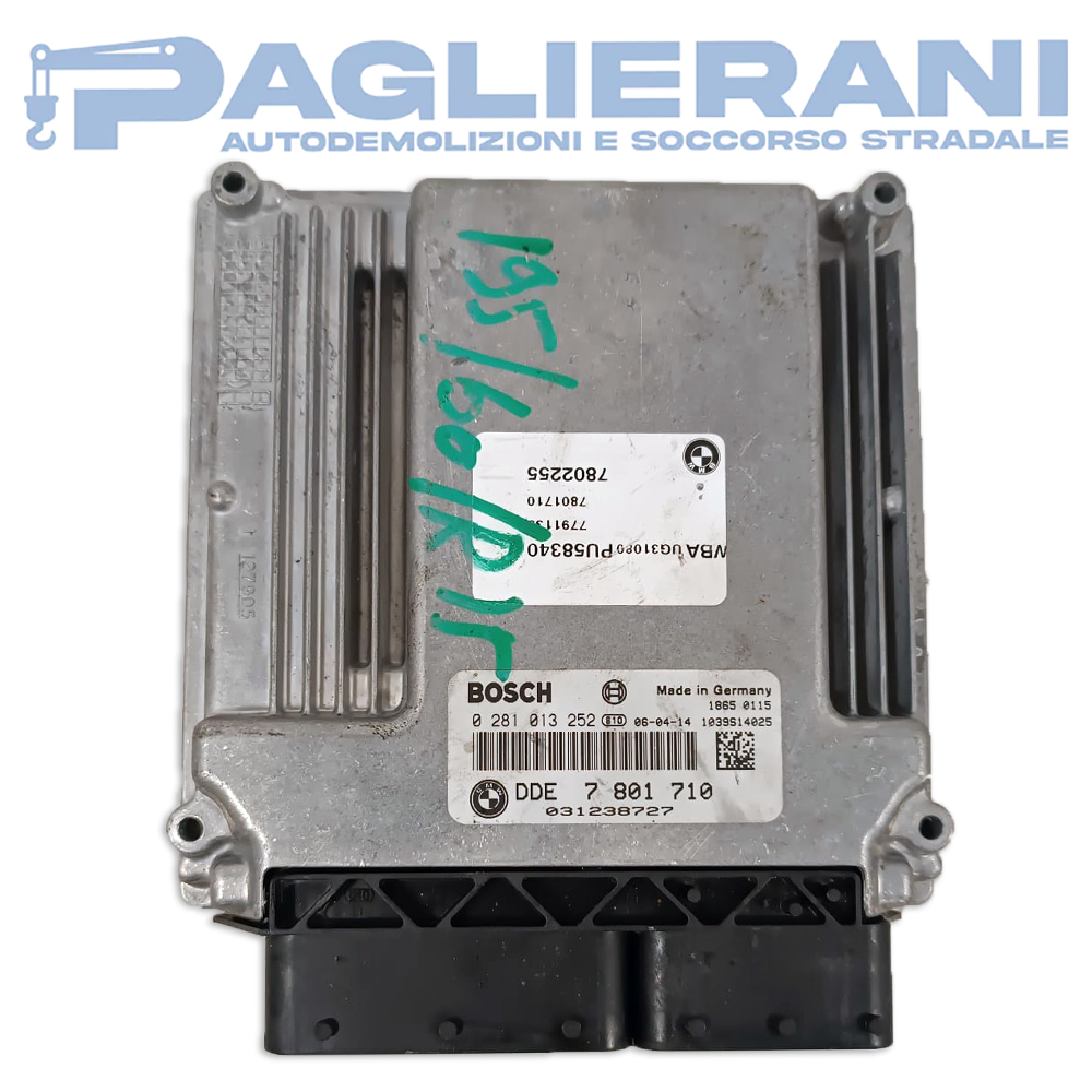 Centralina BOSCH ECU Motore BMW E90/E87 2006 DDE 7801710 (Codice Rif. 0281013252)