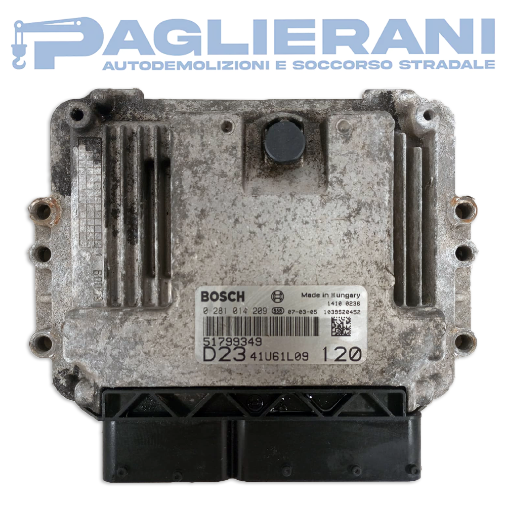 BOSCH ECU Engine Control Unit FIAT Ducato [250] 2014-2022 D23 51799349 41U61L09 120 (0281014209)