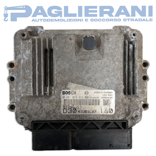 Centralina BOSCH Motore ECU FIAT Ducato 2006-2014 51799353 D30 41U61L07 160 (0281014211)