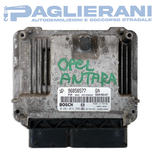 Centralina ECU Motore BOSCH Opel Antara 2007-2012 96858577 GA (0281014296)