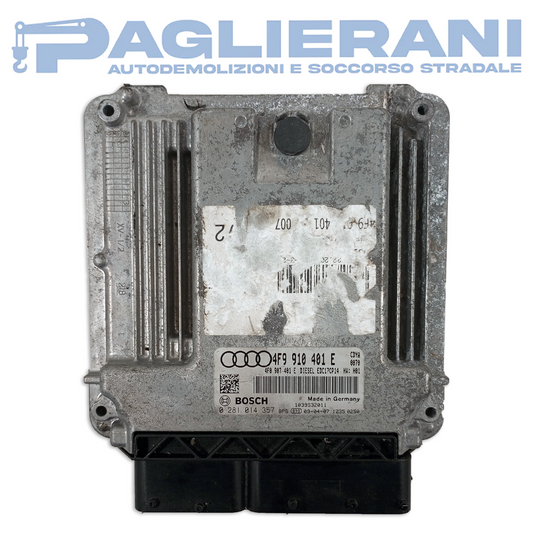 Centralina Motore ECU BOSCH Audi A6 2008-2011 EDC17CP14 4F9910401E (0281014357)