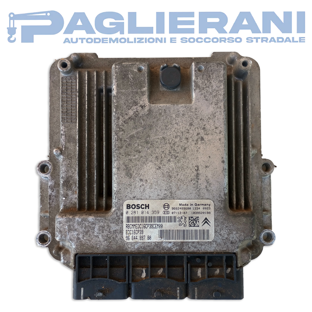 BOSCH Engine Control Unit ECU Citroen C8 2008-2014 EDC16CP39 9664489780 (0281014359)