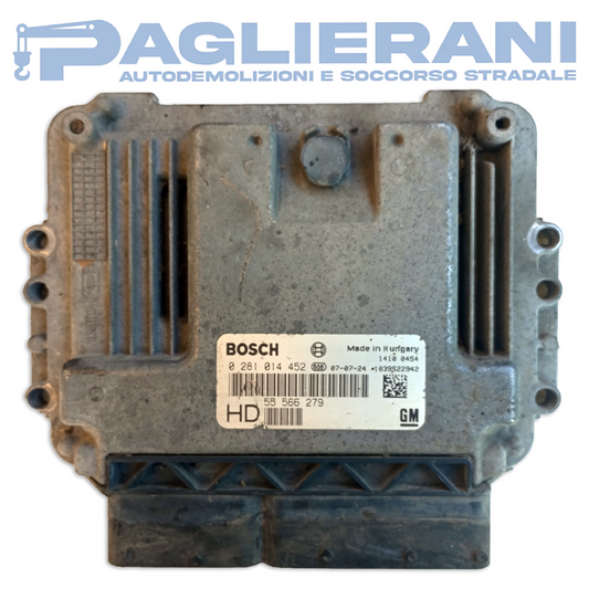 Centralina Motore ECU BOSCH Opel Zafira B 2009-2015 55566279 HD (0281014452)
