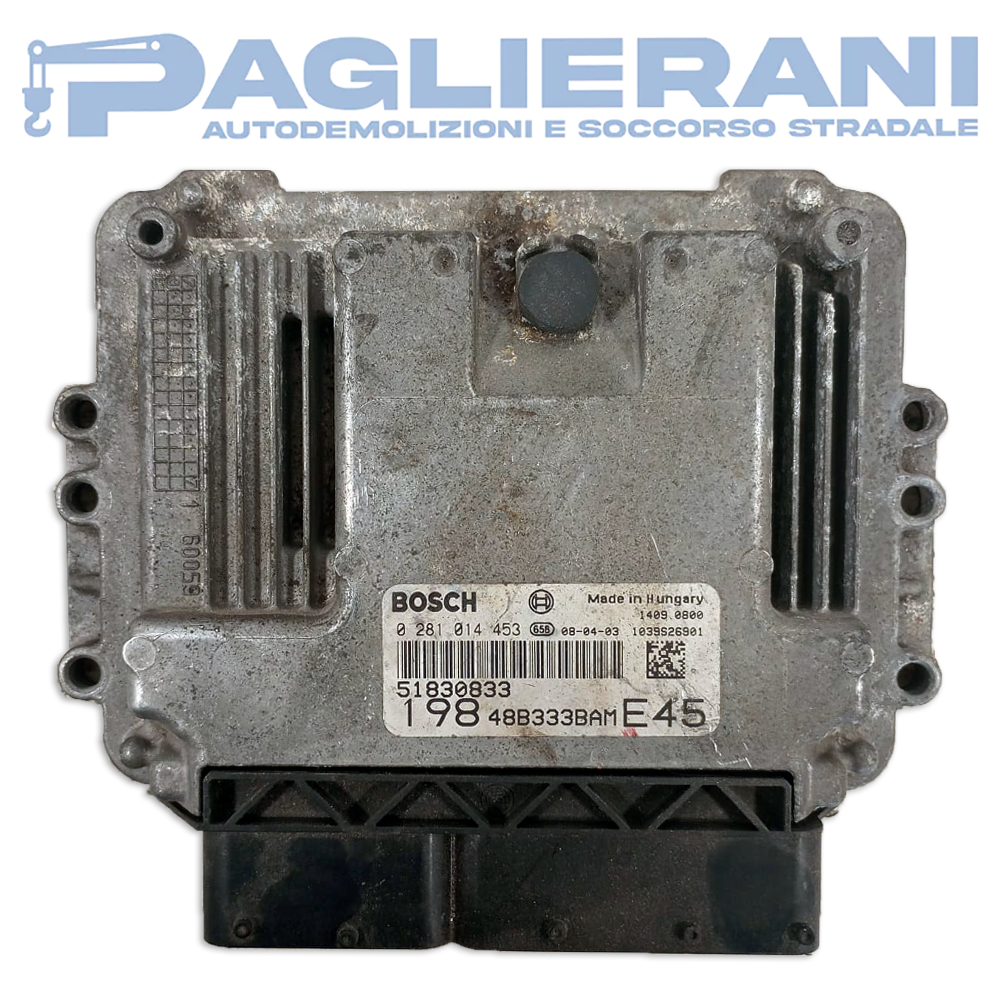 Centralina Motore ECU BOSCH FIAT Bravo 198 2008-2015 48B333BMA E45 51830833 (0281014453)