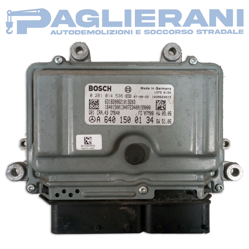 BOSCH ECU Engine Control Unit Mercedes-Benz B180 W245 2005-2011 A6401500134 (0281014536)