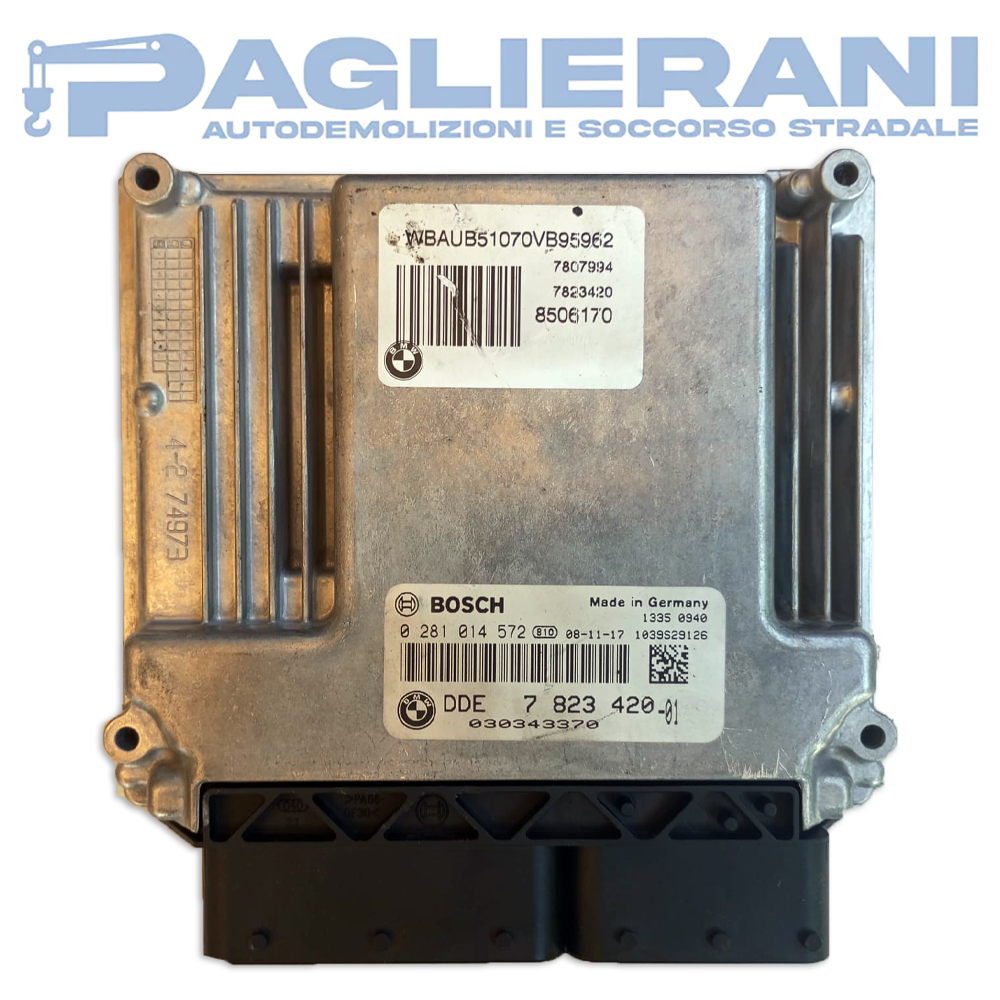 BOSCH Engine Control Unit ECU BMW Serie 3 2008-2012 [E90] [E91] 7823420 DDE (0281014572)