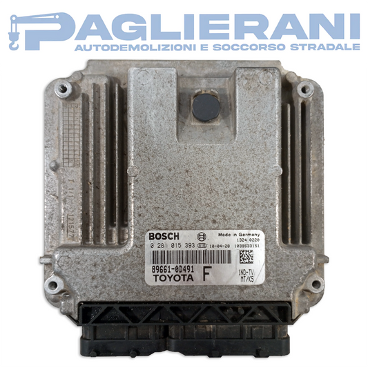 Centralina BOSCH ECU Motore Toyota Yaris 2010 89661-0D491 (0281015393)