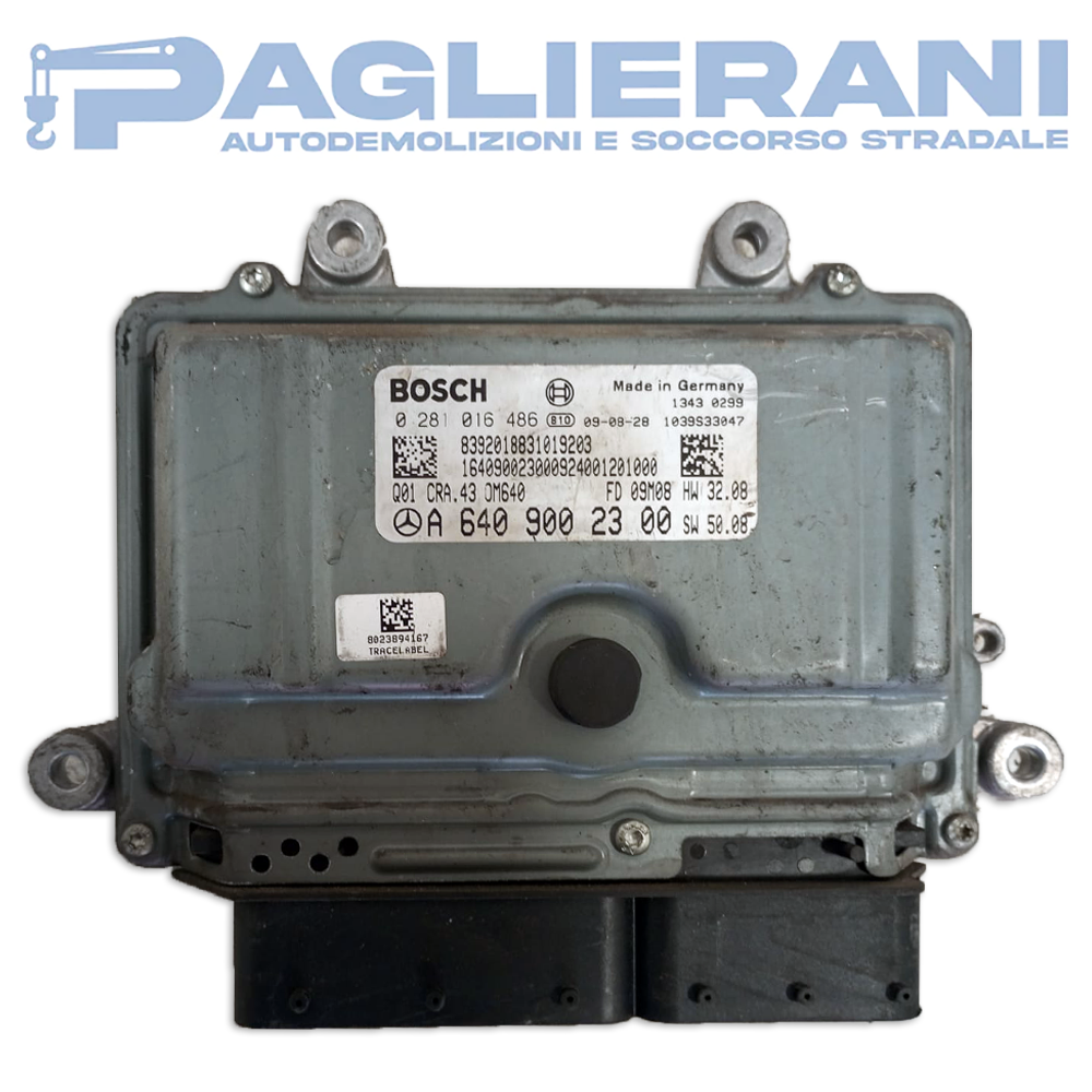 Centralina Motore ECU BOSCH Mercedes-Benz Classe B W245 2005-2011 A6409002300 (0281016486)