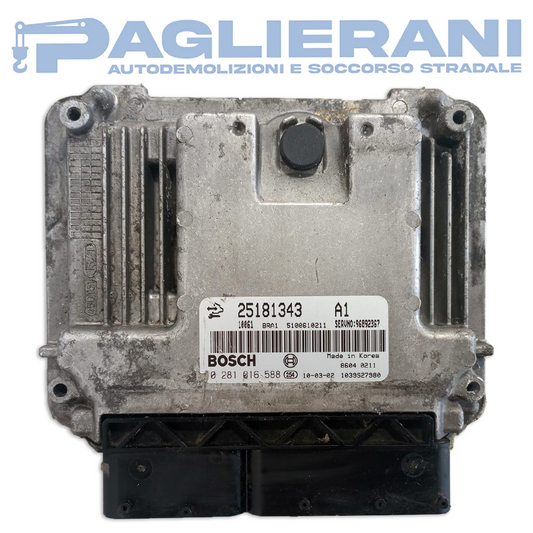 Centralina Motore ECU BOSCH Chevrolet Captiva 2006-2023 EDC16C39 25181343 (0281016588)
