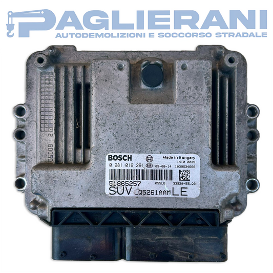 BOSCH ECU Engine Control Unit FIAT 16/ Suzuki SX4 2006-2023 51865257 SUV 2Q4261AMMLE (0281016291)