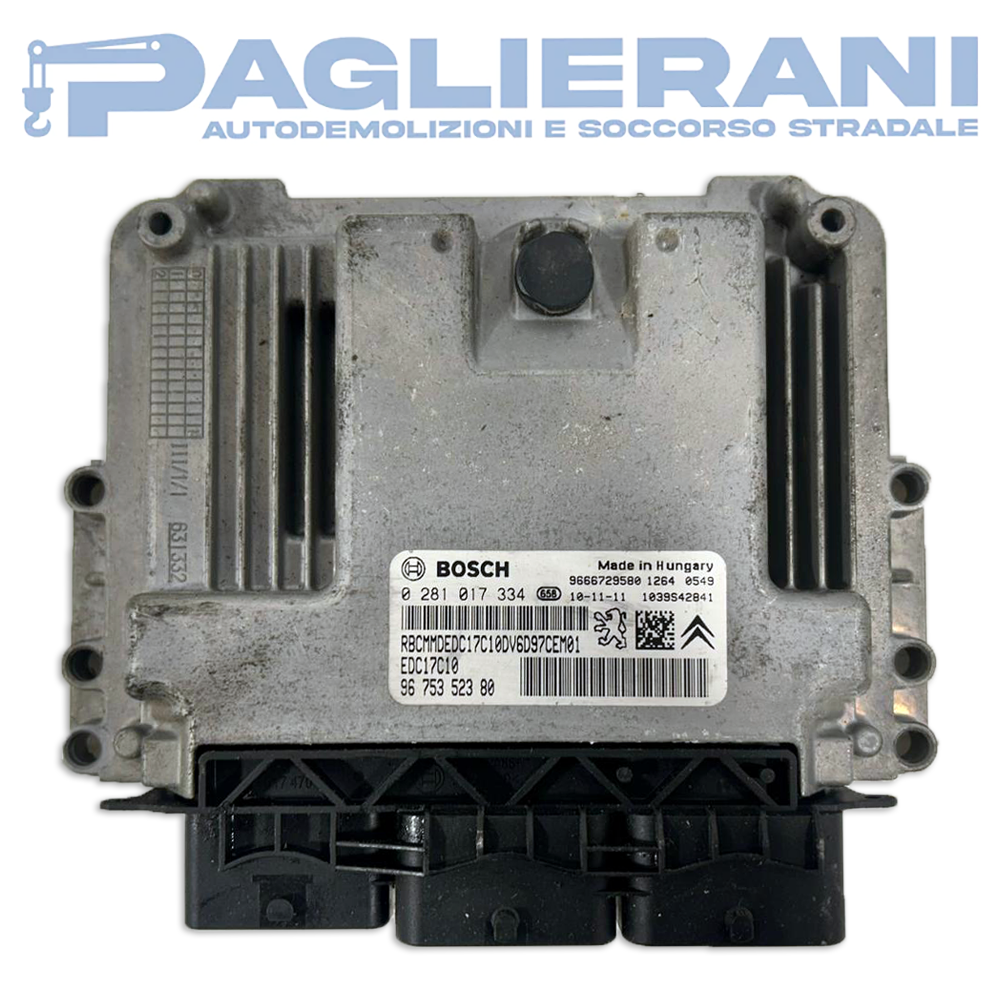 BOSCH ECU Engine Control Unit Citroen Berlingo Partner 2010 EDC17C10 9675352380 (0281017334)