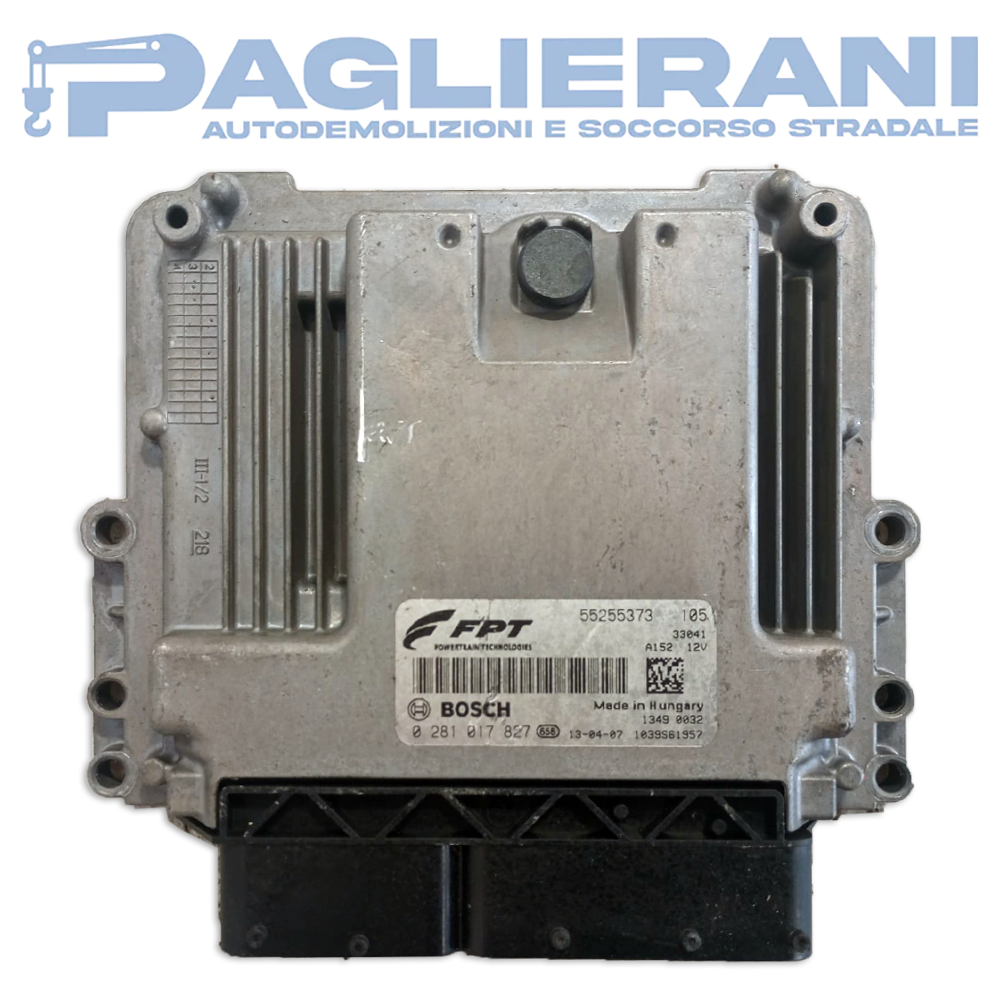 BOSCH FPT ECU Engine Control Unit FIAT 500L 2013-2017 55255373 (0281017827)