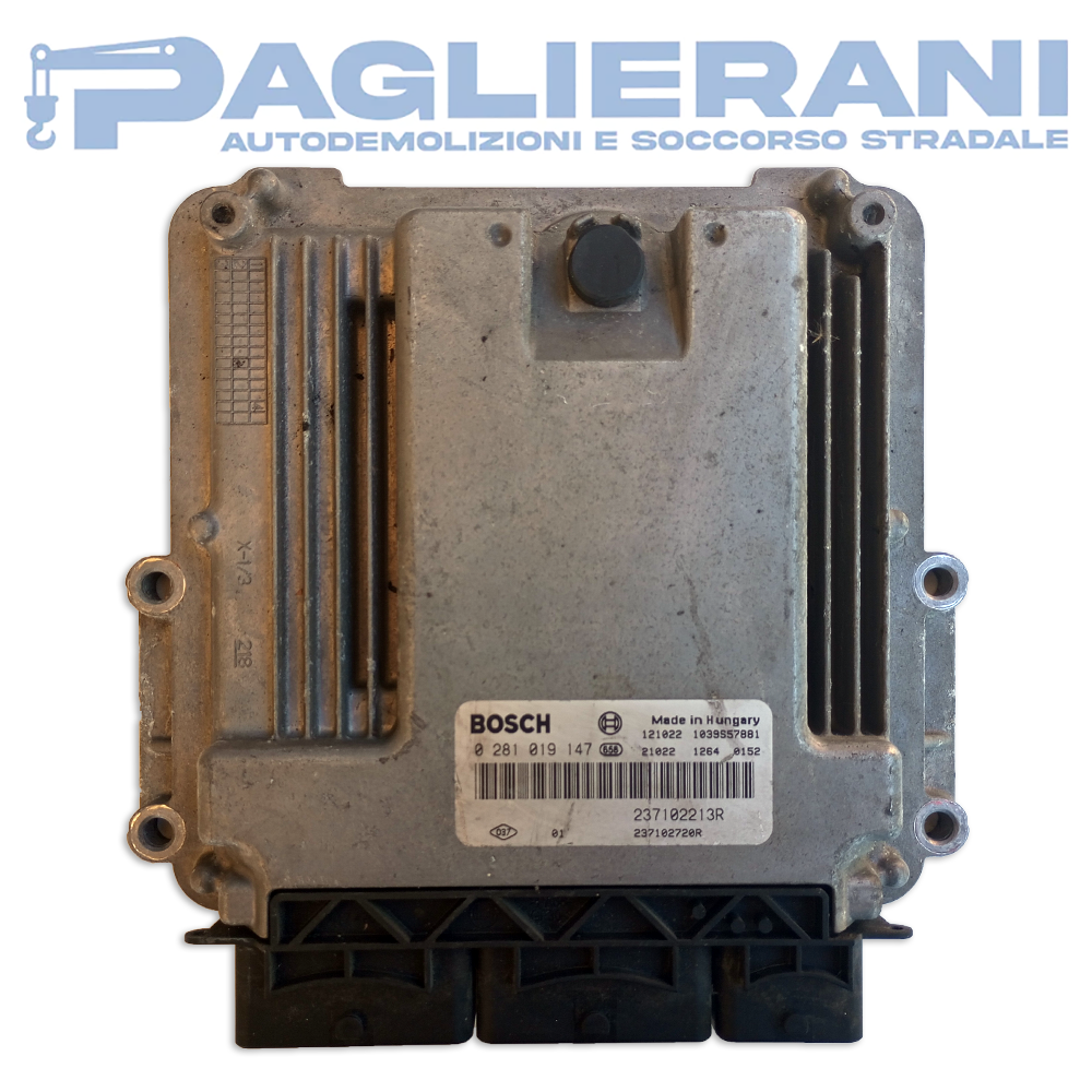 BOSCH ECU Engine Control Unit Renault Clio IV 2012-2021 237102213R (0281019147)