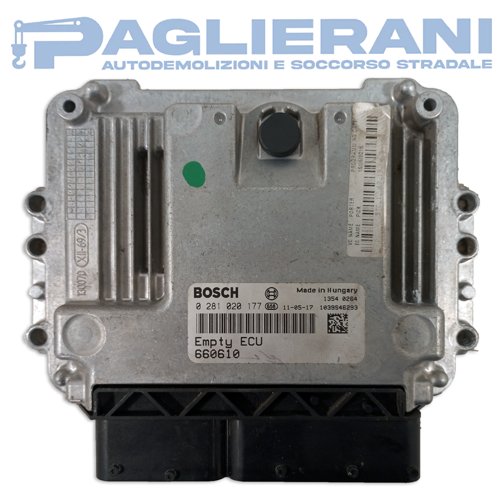 Centralina BOSCH ECU Motore Piaggio Porter 660610 (Codice Rif. 0281020177)