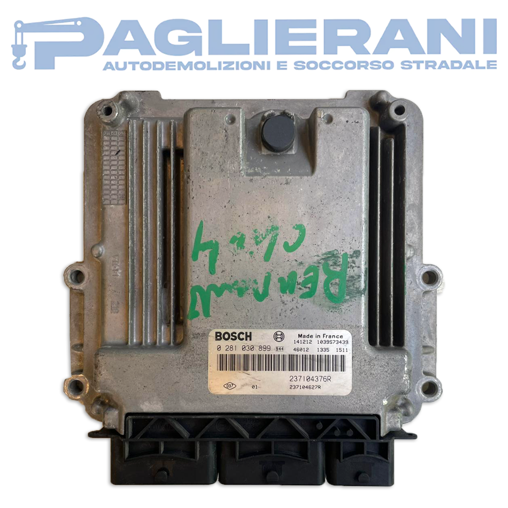 BOSCH ECU Engine Control Unit Renault Captur 2013 237104376R (0281030899)
