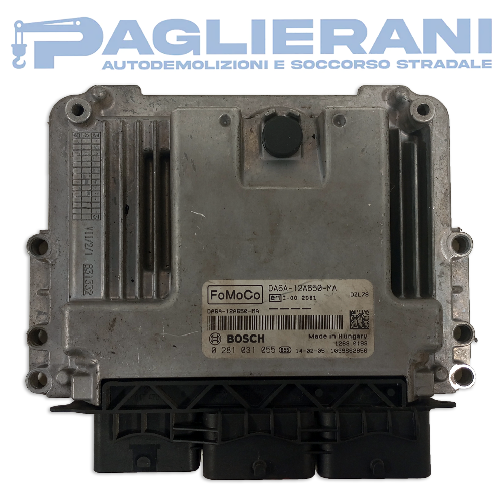 BOSCH FoMoCo ECU Engine Control Unit Ford Fiesta 2012-2017 DA6A-12A650-MA (0281031055)