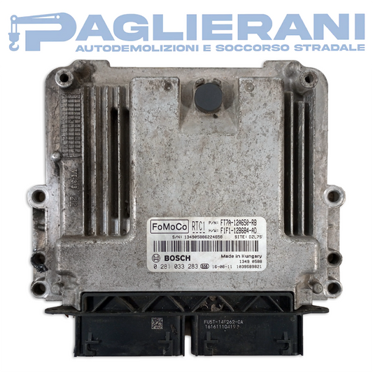 Centralina Motore ECU BOSCH FoMoCo Ford Transit Courier 2018 FT7A-12A650-RB F1F1-12B684-AD (0281033283)