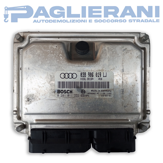 Centralina BOSCH ECU Motore Audi A4 0281011222 (Codice Rif. 038906019LJ)