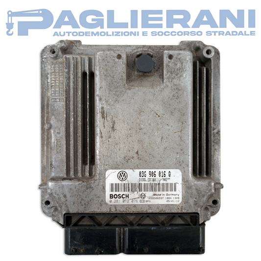 Centralina Motore ECU BOSCH Volkswagen Golf V 2003-2009 03G906016Q (0281012076)