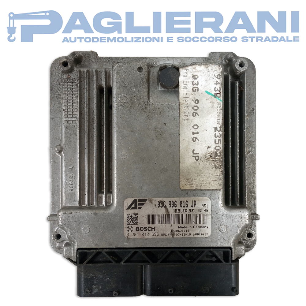 BOSCH ECU Engine Control Unit Volkswagen Sharan 2010 03G906016JP (0281012696)