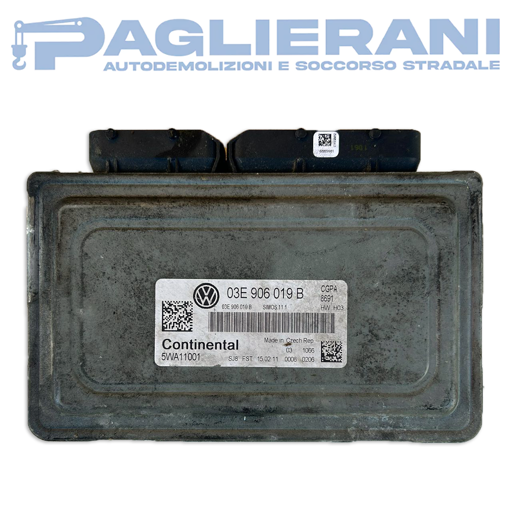 Centralina Continental ECU Motore Volkswagen Polo 6R 2009-2017 5WA11001 (03E906019B)
