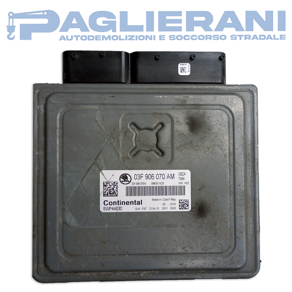 Centralina Motore ECU Continental Skoda Fabia 2011 CBZA 7494 03F906070AM (5WP44630)