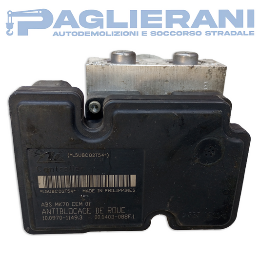 Centralina ATE Pompa ABS Peugeot 206 Plus 2009 (10.0970 - 1149.3)