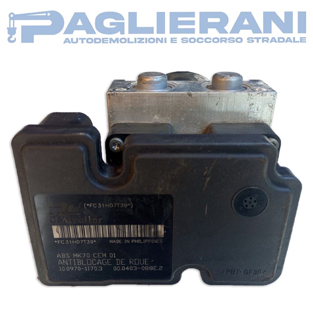 Centralina ATE Pompa ABS Peugeot 206 Plus 2009 (10.0970 - 1170.3)