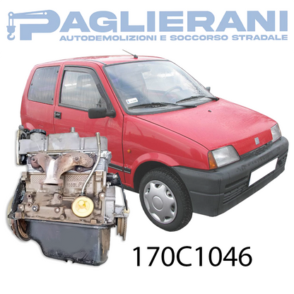 Engine 170C 1046 FIAT 500 1998 1.0 Petrol 74,000 Km