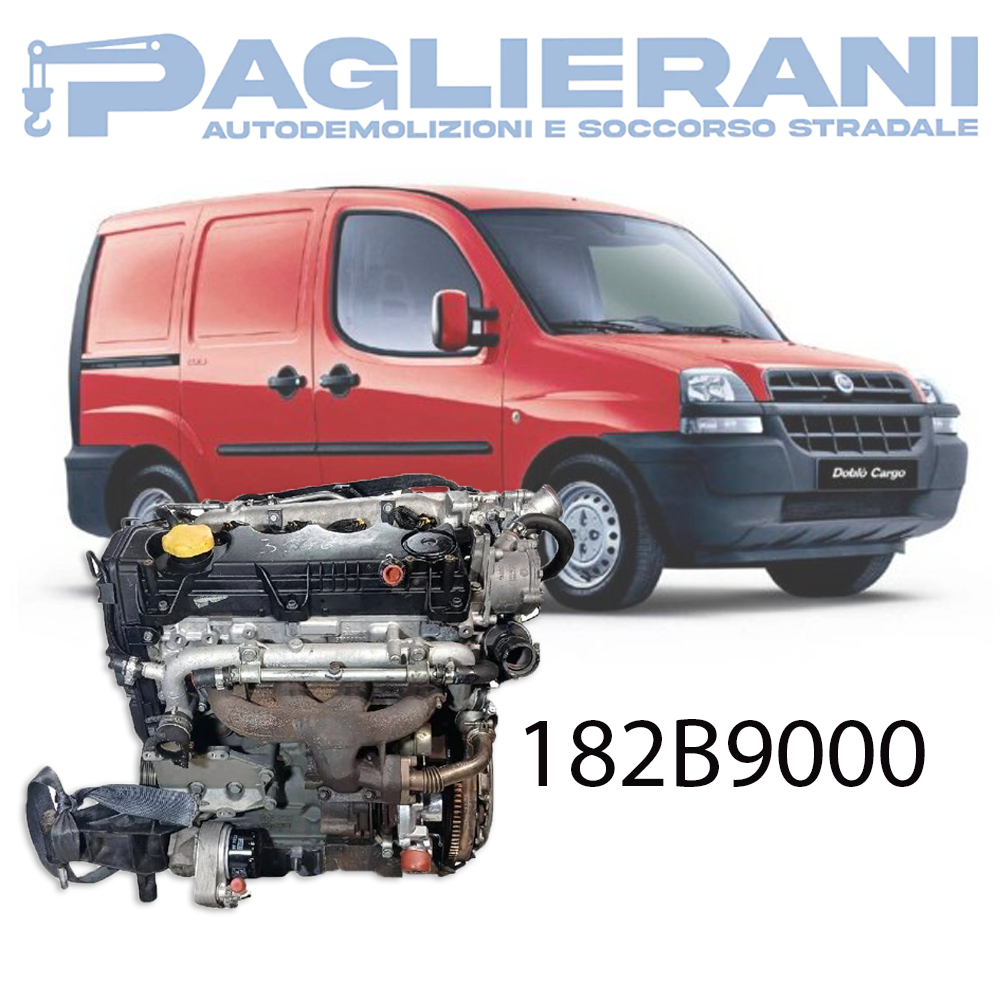 Engine 182B9000 FIAT Doblo Diesel Multijet 1900 [1.9] 100HP 74KW 2001-2005 150.000 KM