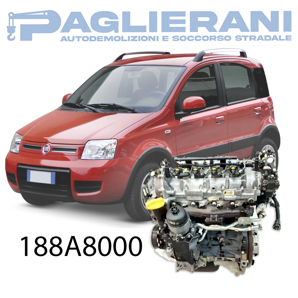 Engine 188A8000 FIAT Panda Multijet 1.3 MJT Diesel 155,000 Km