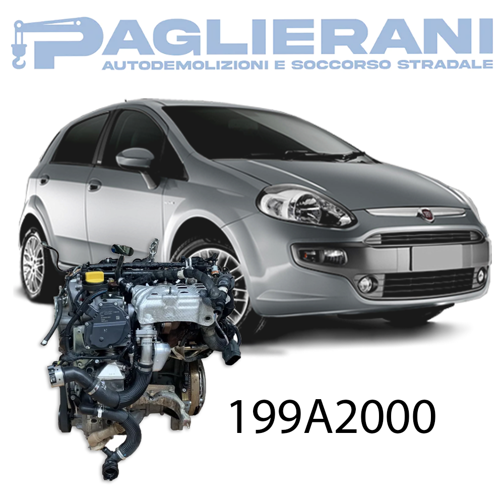 Engine 199A2000 FIAT Grande Punto/EVO 2009 1.3 Diesel Multijet 98,000 km