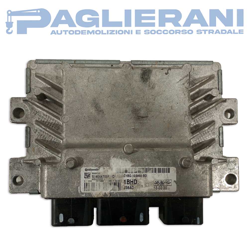 Continental Engine Control Unit ECU Ford Fiesta 2008-2013 1BHD J38AC C1BG-12A650-BD (S180047051D)