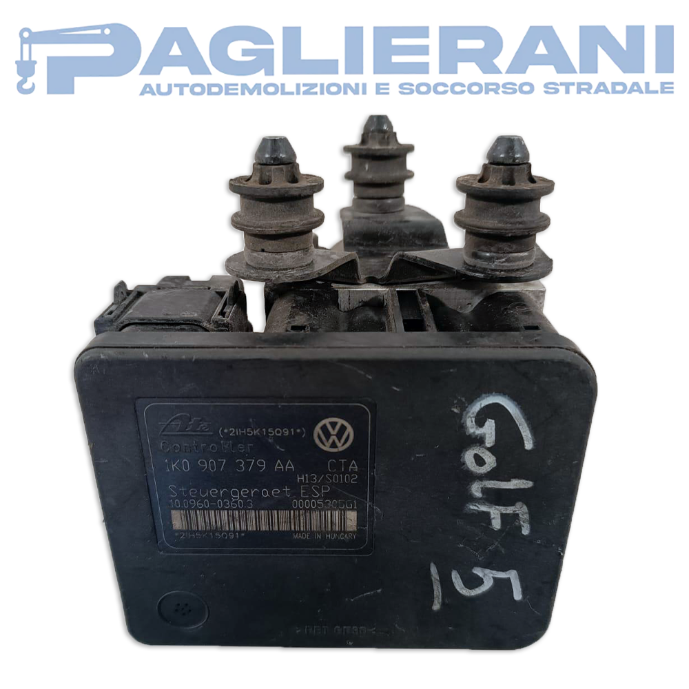 ATE ABS Pump Control Unit 10.0960 - 0360.3 VW Golf V 2003-2008 (Ref. Code 1K0907379 AA)