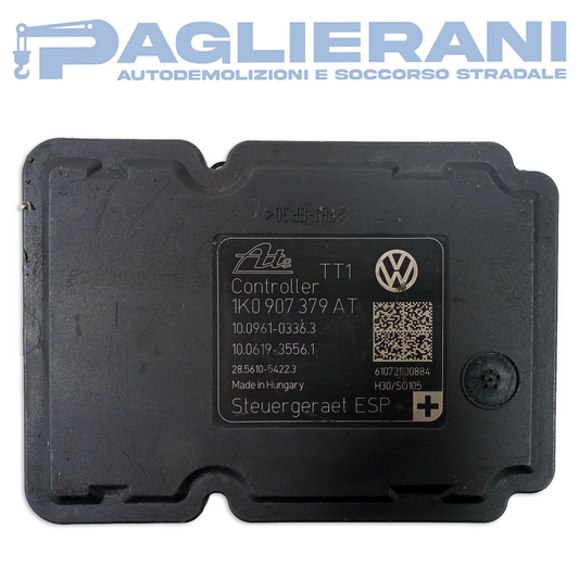 ATE control unit ABS pump Volkswagen Golf Mk6 VI 2008-2012 1K0907379AT (10.0961 - 0336.3)
