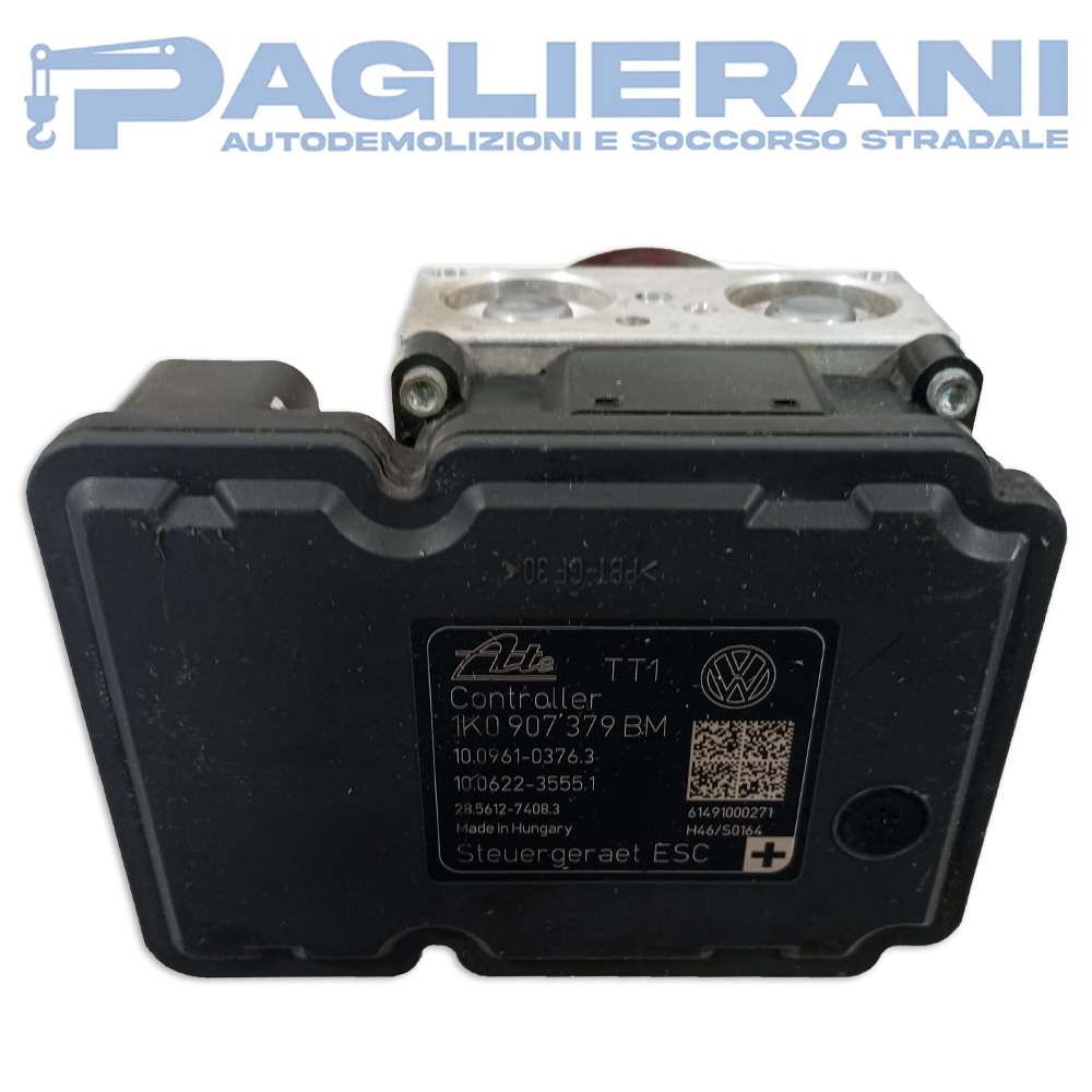 ATE control unit ABS pump Volkswagen Caddy 2008 1K0907379BM TT1 (10.0961 - 0376.3)