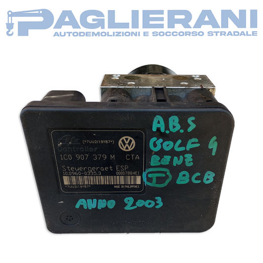 Centralina ATE Pompa ABS 1C0907379M VW Golf IV (Codice Rif. 10.0960 - 0335.3)