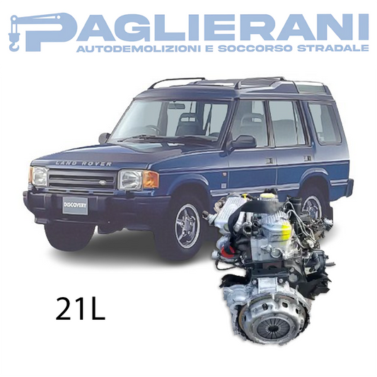 Motore 21L Land Rover Discovery 1994-1998 TD Diesel 2500 [2.5] 83KW 113CV 170.000 KM