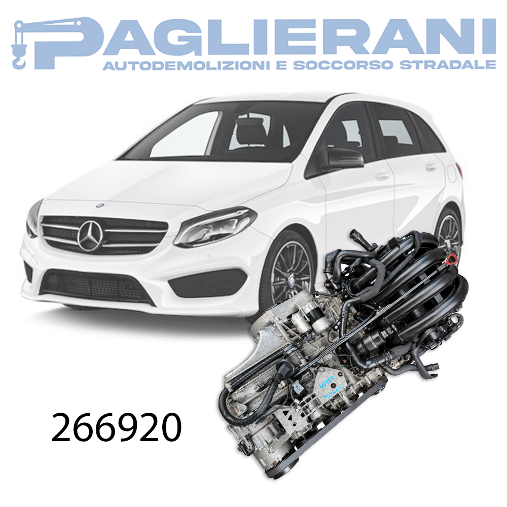 Engine 266920 Mercedes-Benz B W245 2004-2013 1500 [1.5] Petrol Euro4 70KW 95HP 180.000 KM