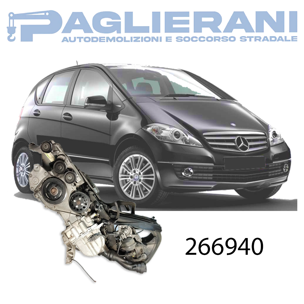 Engine 266940 Mercedes-Benz A W169 2003-2012 1700 [1.7] Petrol 85KW 116HP 170.000 KM