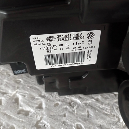 Original HELLA Left Front Light Volkswagen Caddy 2015 2K1941005A (1AE012286-05)