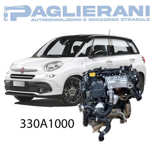 Motore 330A1000 FIAT 500L 2017 Diesel Euro6 1300 [1.3] MJT 75KW 95CV 84.000 KM